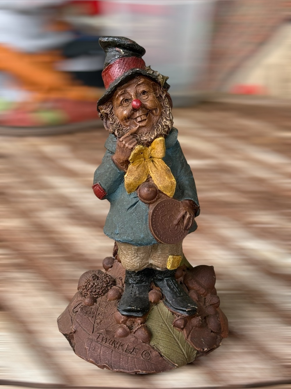 Tom Clark figurine gnome elf SIGNED sculpture Cairn Twinkle Clown Hobo